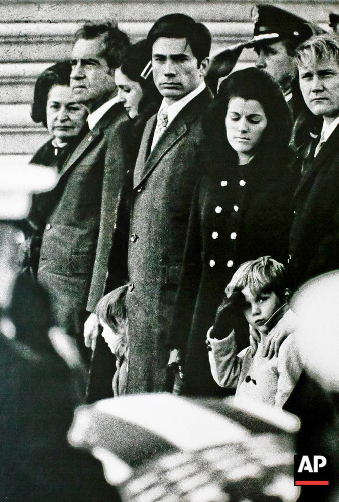 1973-01-24 LBJ Funeral nixon-kid salute