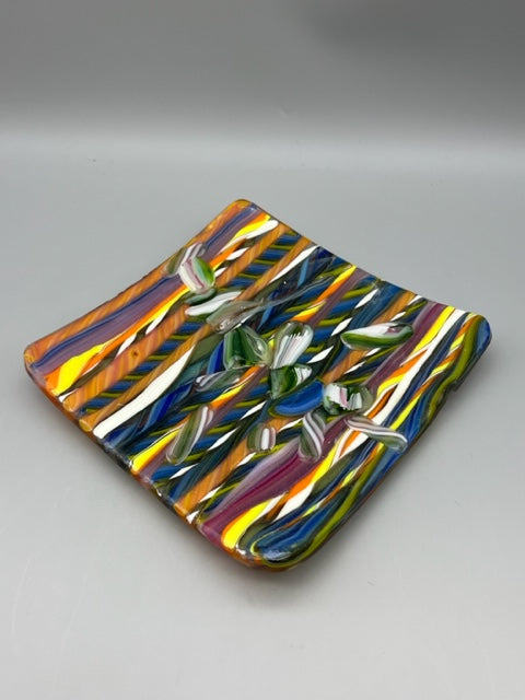 Irene Ultee- Small Square Fused Glass Dish