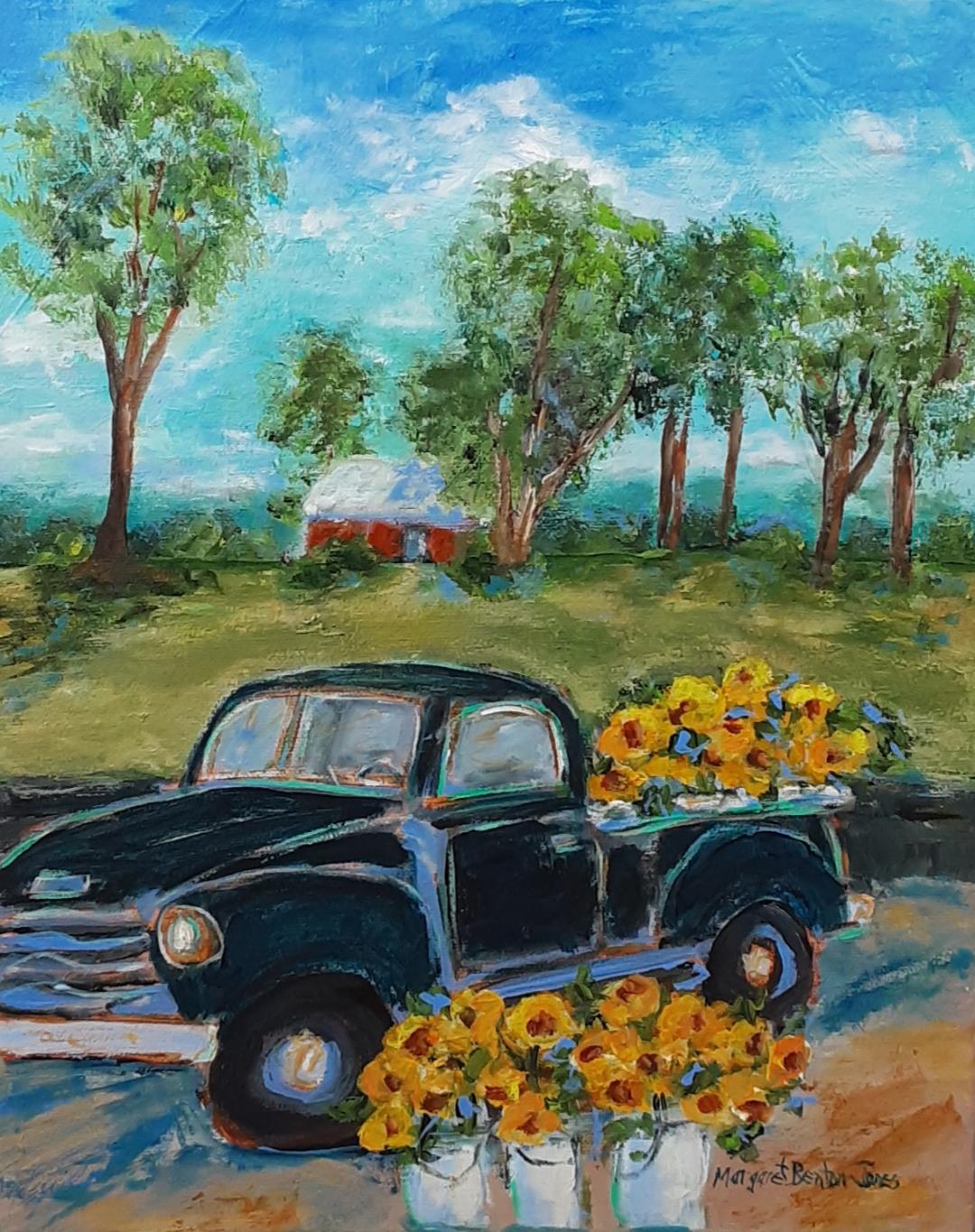 Margaret Benton-Jones - Johnson's Sunflower Truck