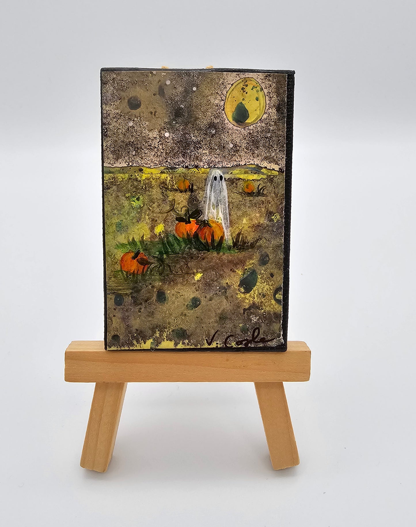 Virginia Coyle -Citrasolv Art/Mixed Media "Alone"