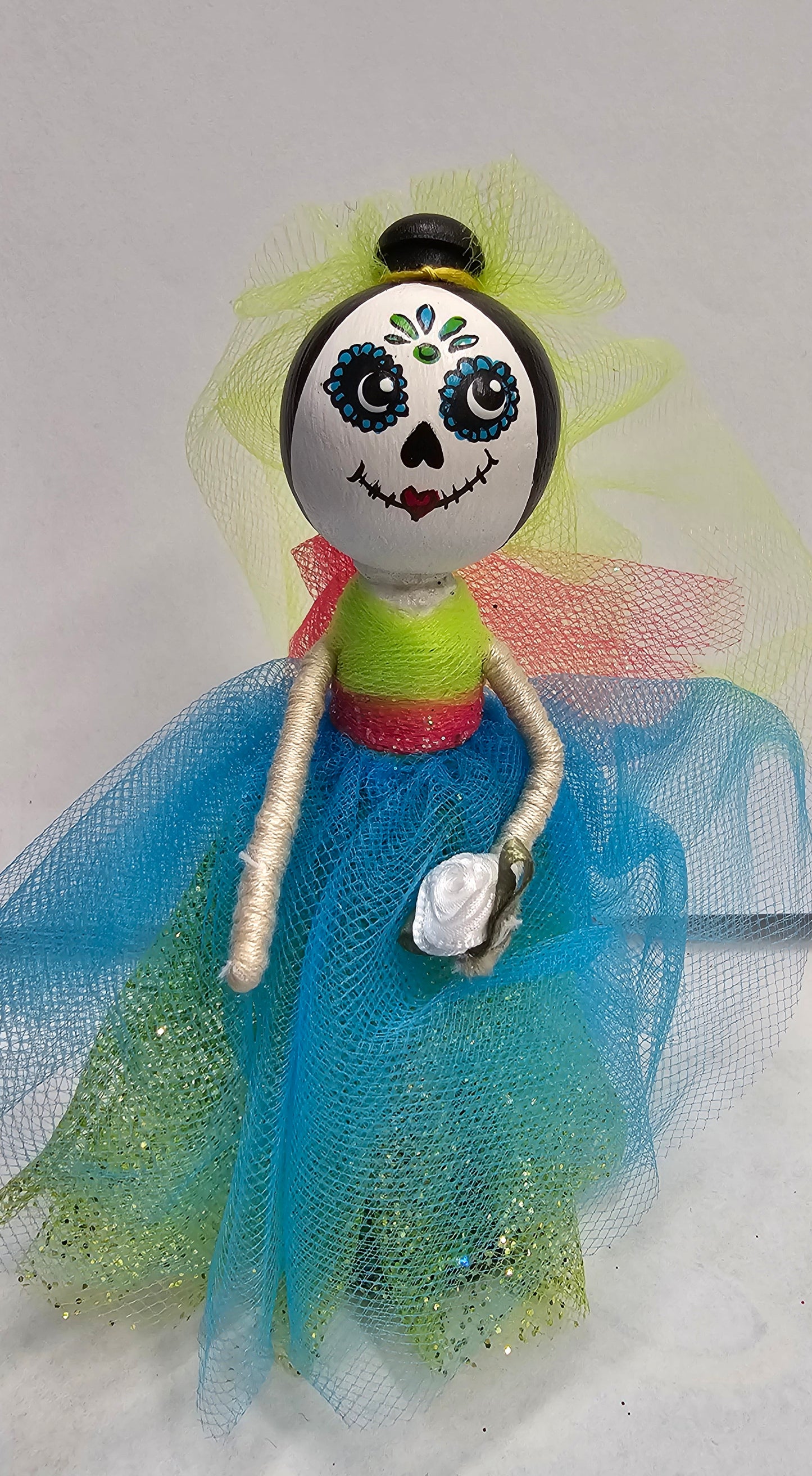 Virginia Coyle - Day of the Dead Peg Doll