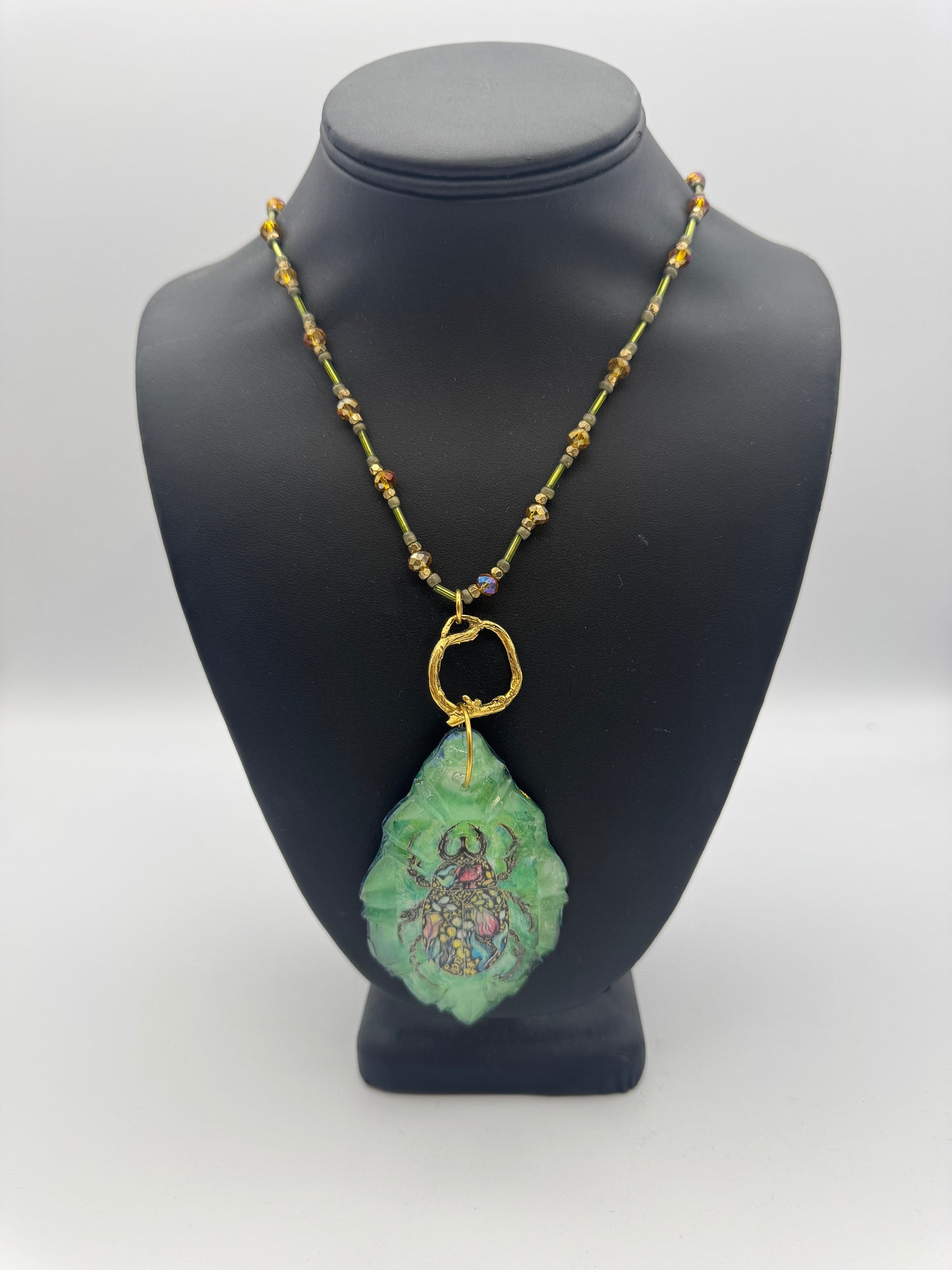 Chris Jeanguenat-Beautiful Beetle Necklace