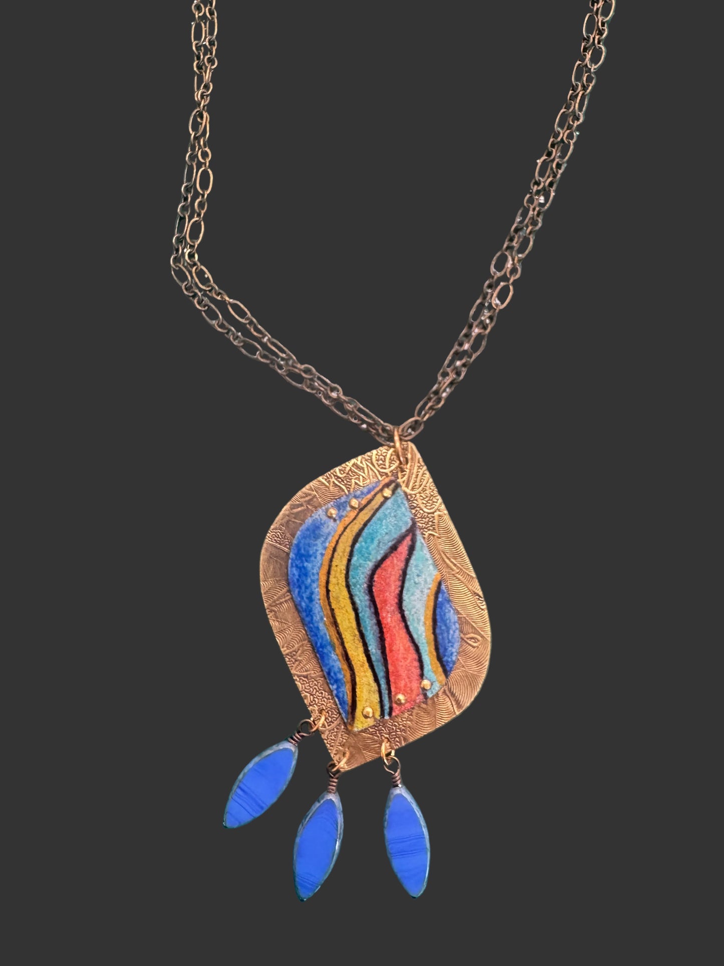 Reyne Bucholz-Colorful Wavelengths Necklace