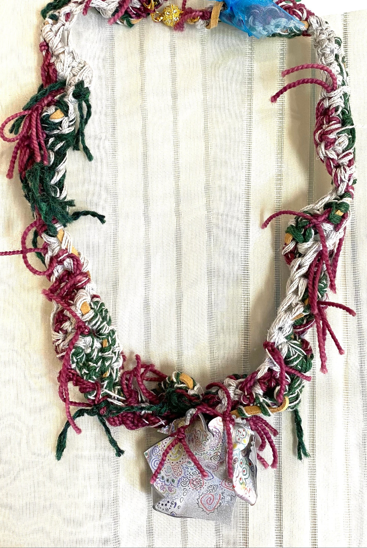 Sally Cooney Anderson-Yarn Braided Necklace