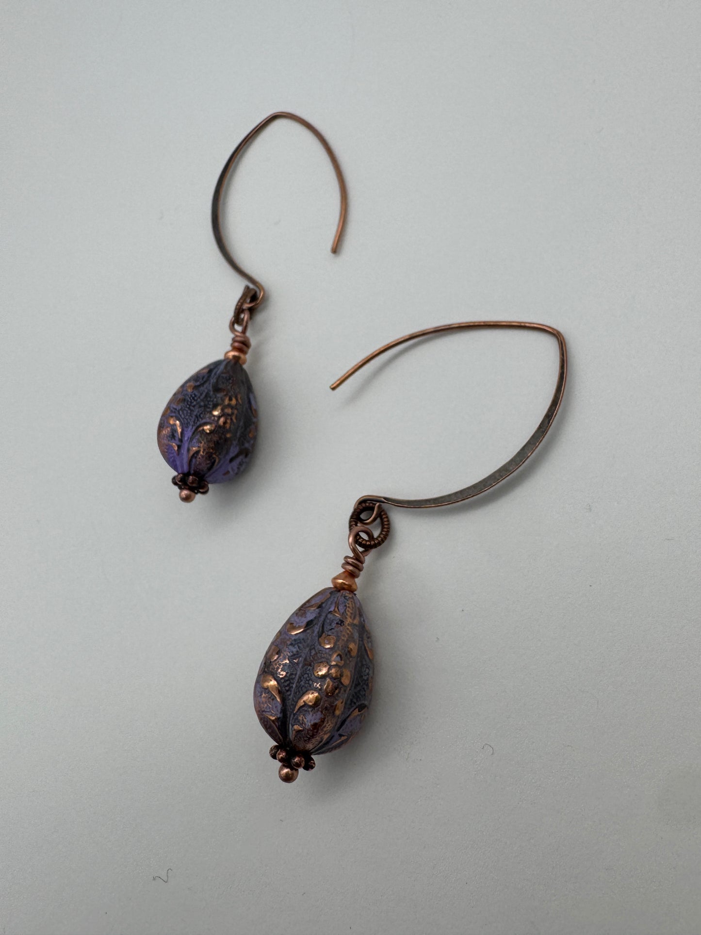 Denise Bush-Copper Dangle Earrings