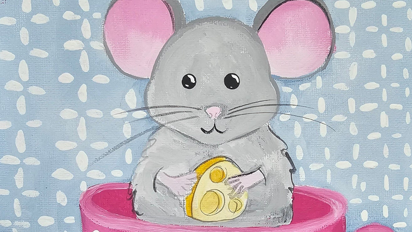 You're My Cup of Tea - Canvas Painting - Art Kit to Go