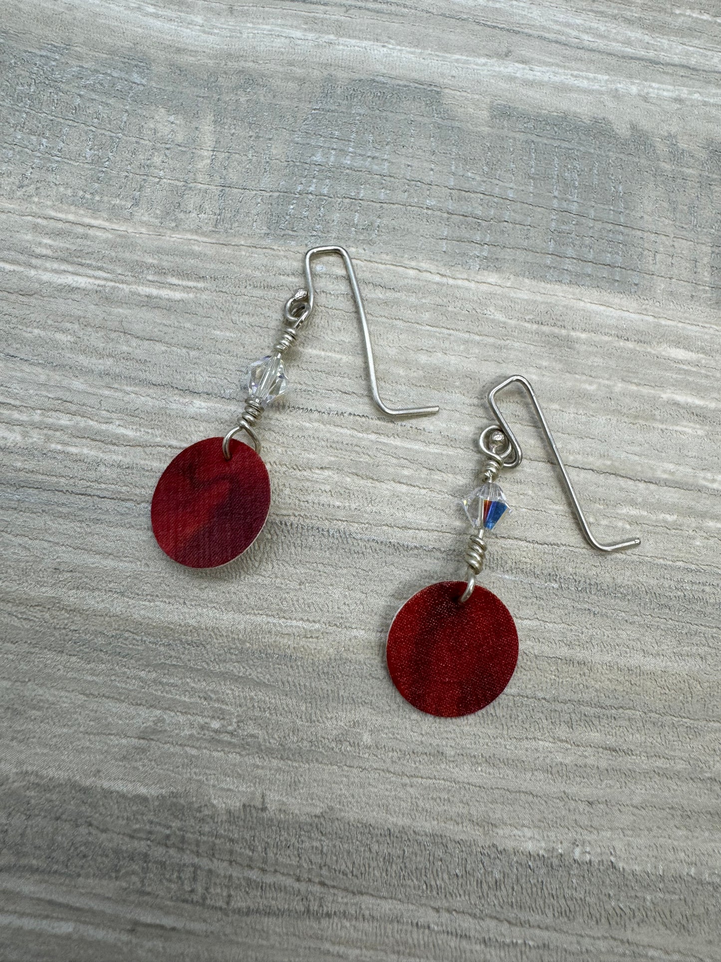 Robin Grabinska - Red Silk Earrings