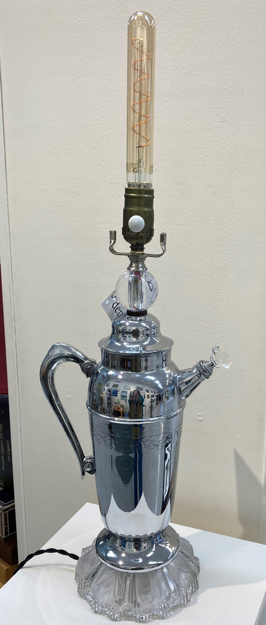 Timothy Dooley- 1930 Cocktail Shaker Lamp