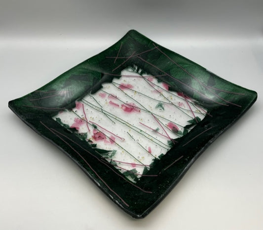 Irene Ultee- Square Fused Glass Plate