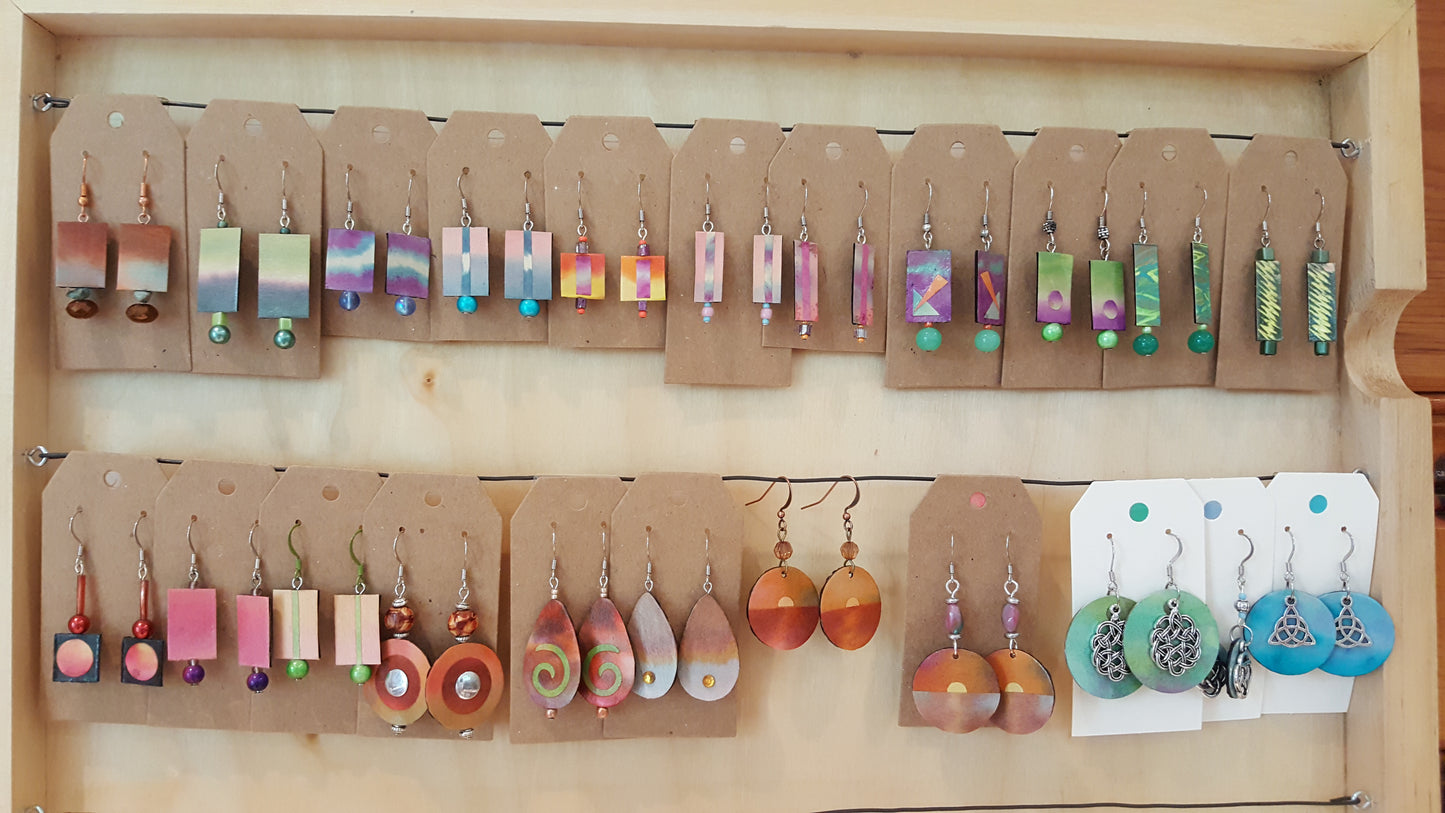 Mo Bennett- Paper Collage Earrings