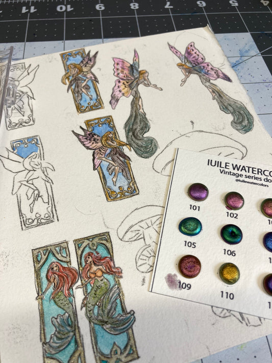 Jennifer Schroeder- Art Nouveau Fairy Earrings