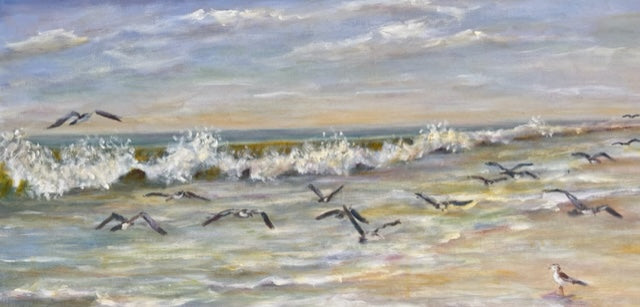 Kay Krapfl- Flying Over Beach