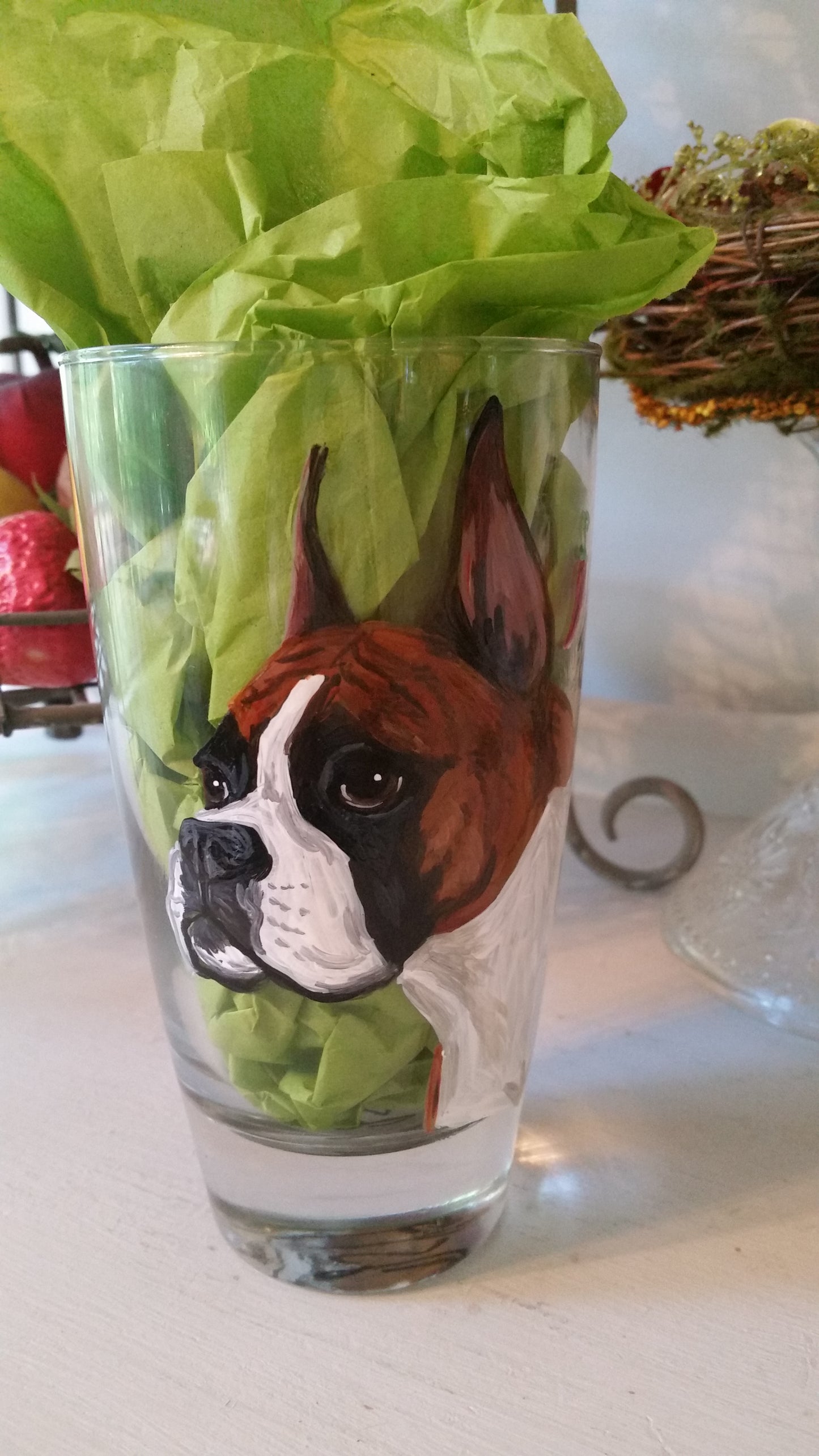 Jennifer Schroeder- Custom Painted Dog Breed Beer Glass
