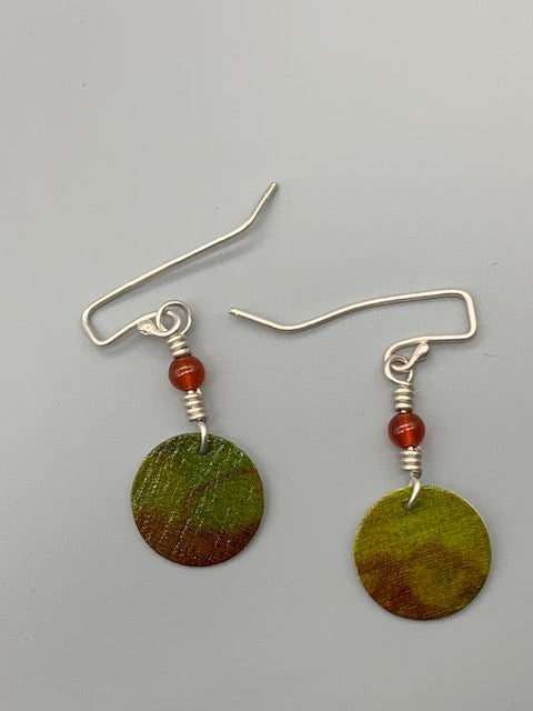 Robin Grabinska - Green Silk Earrings