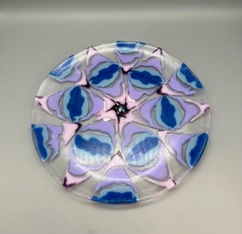 Irene Ultee- Round Fused Glass Plate