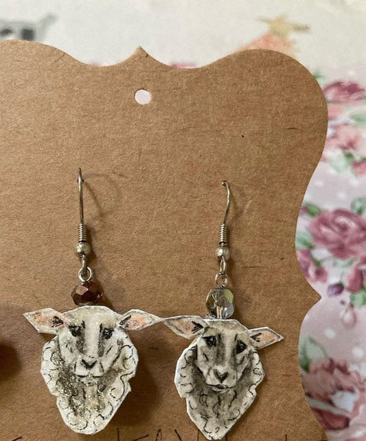 Jennifer Schroeder- Sheep Earrings