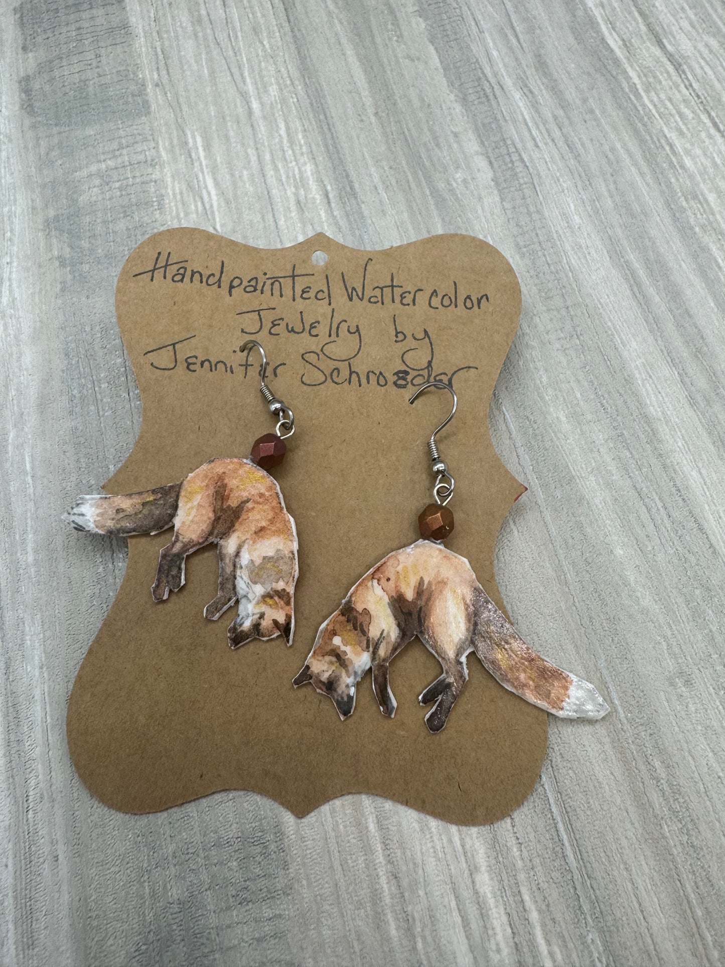 Jennifer Schroeder- Limp Fox Earrings