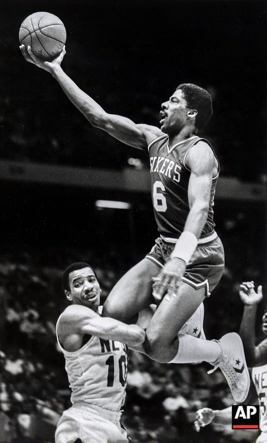 1984-02-21 Dr. J over Birdsong 1984