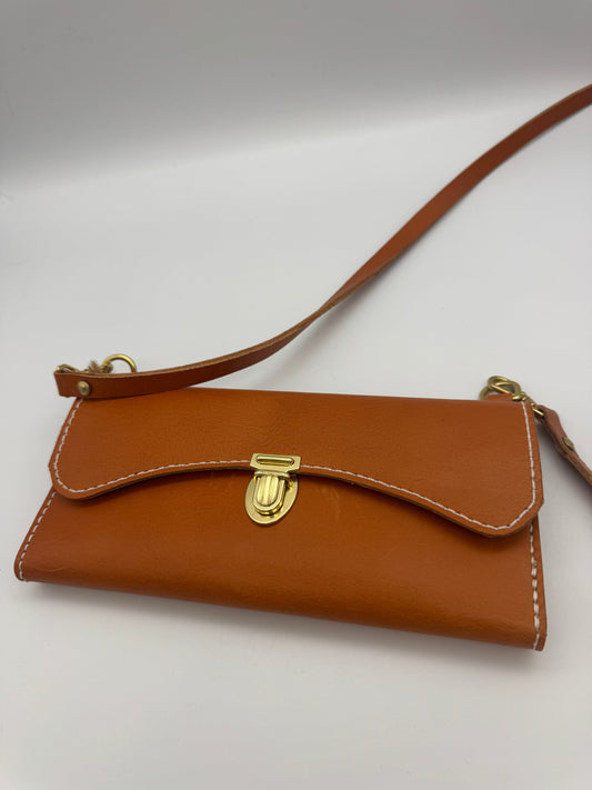 Warren Dorer-Crossbody Saddle Tan Purse