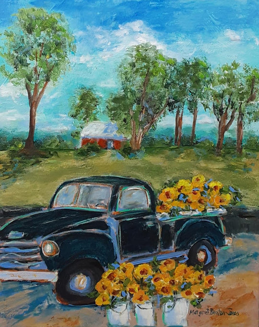 Margaret Benton-Jones - Johnson's Sunflower Truck