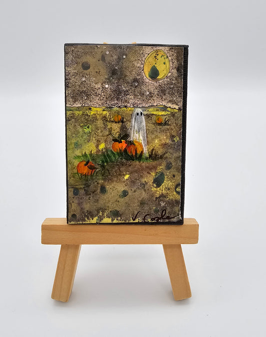 Virginia Coyle -Citrasolv Art/Mixed Media "Alone"
