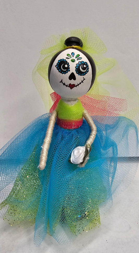 Virginia Coyle - Day of the Dead Peg Doll