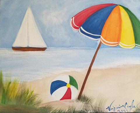 Feeling Beach - Canvas Painting - Art Kit to Go