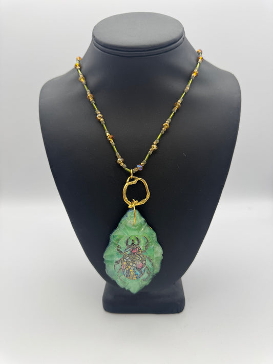 Chris Jeanguenat-Beautiful Beetle Necklace