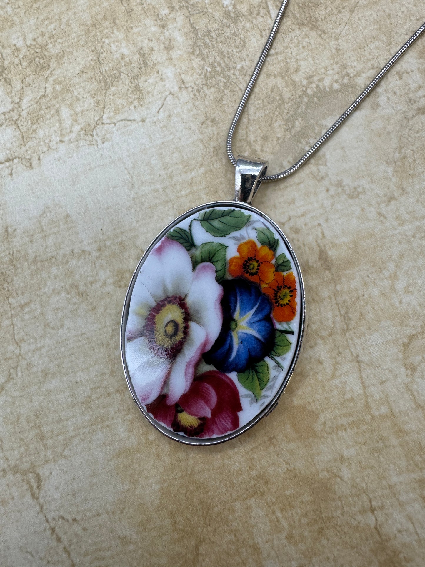 Virginia Coyle-Flowers China Necklace