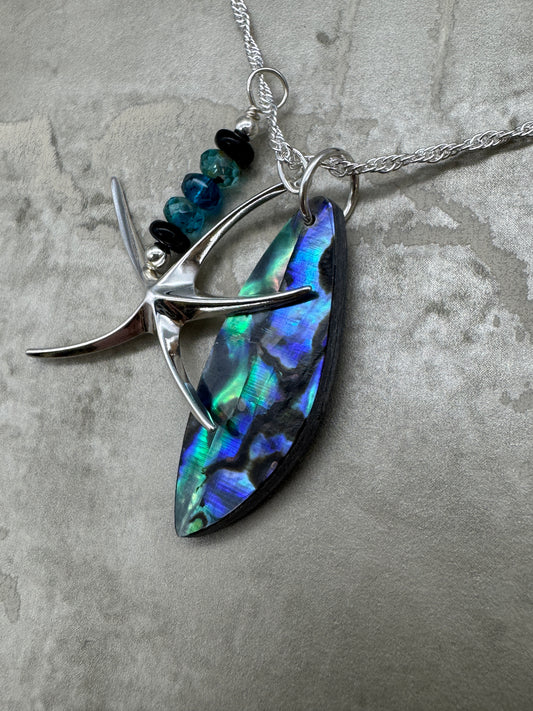 Jim and Linda Harrison - Abalone Sterling Silver Necklace