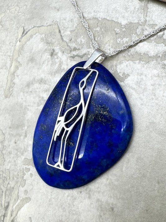 Jim and Linda Harrison - Lapis and Sterling Silver Necklace