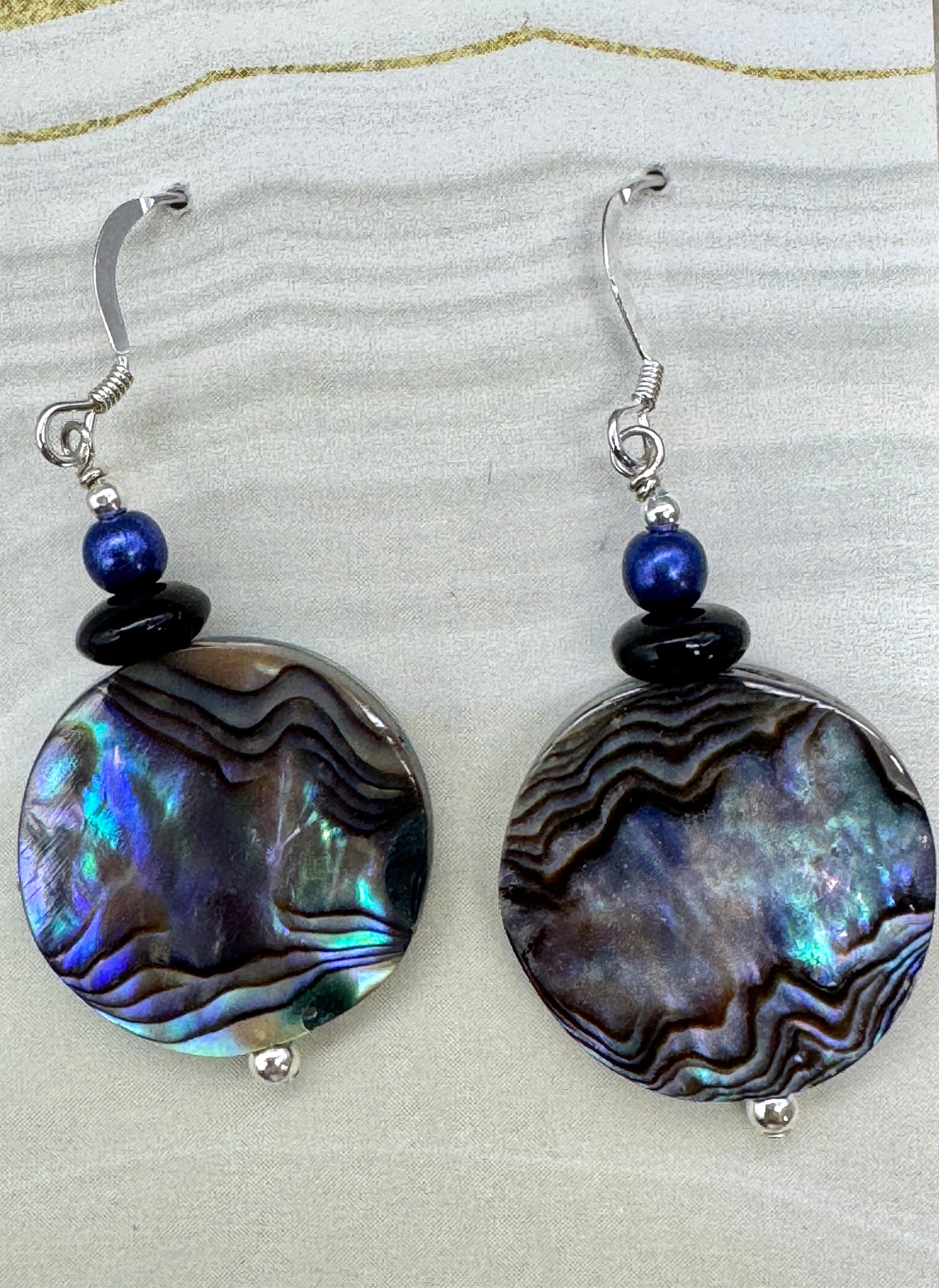 Jim and Linda Harrison - Abalone Dangle Earrings