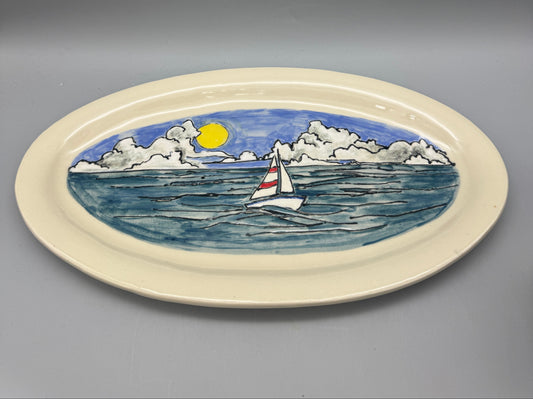 Peggy Shifflett- Sailboat Platter