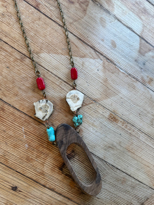 Lindsay Phaup-Deer Antler Gun Stock Necklace