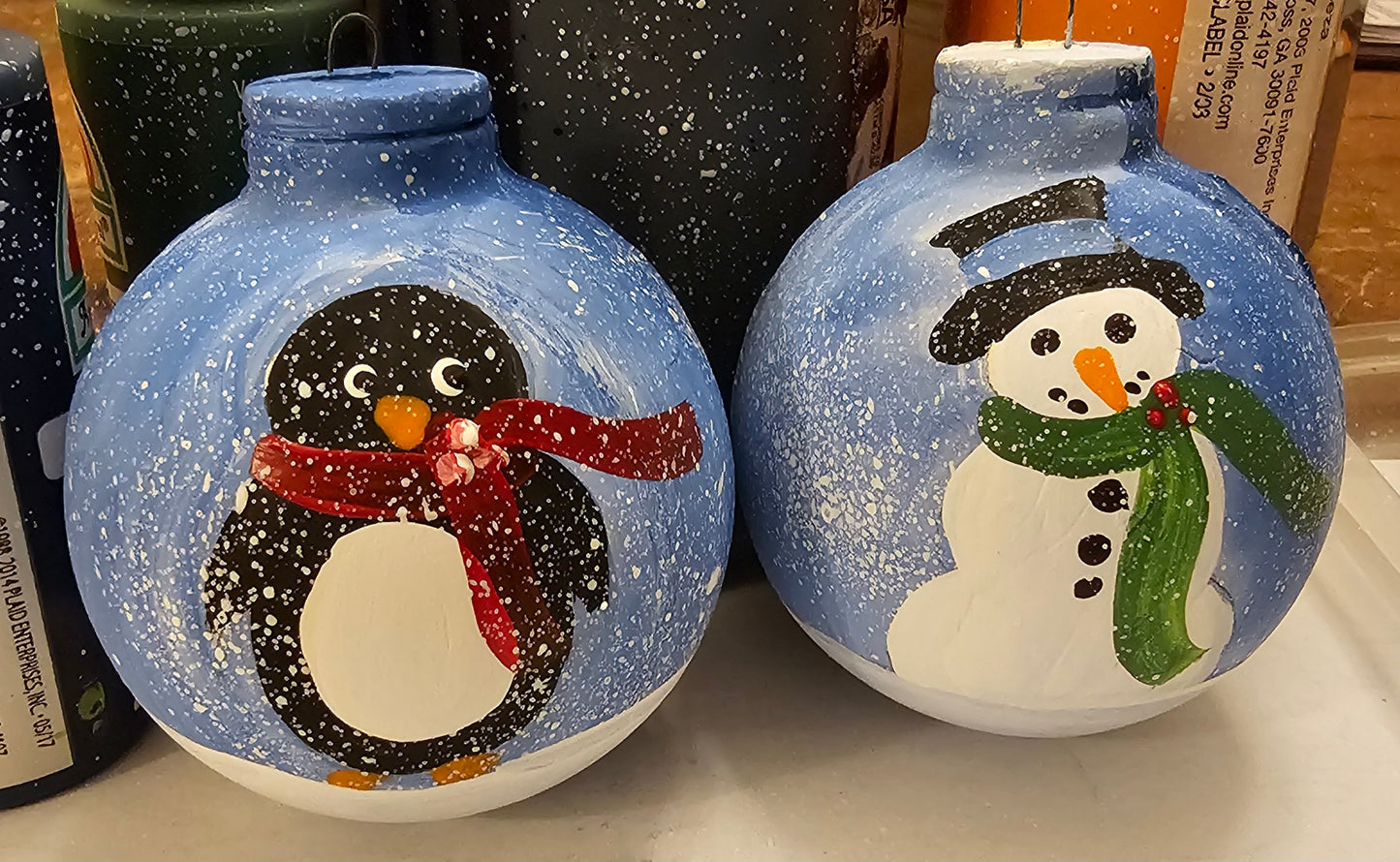 Baubles and Brushes Holiday Ornament Paint Kit - Art Kit to Go