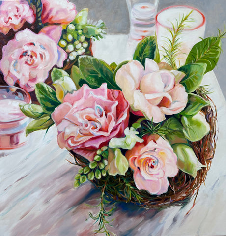 Gayle Merrill - Roses in Nest