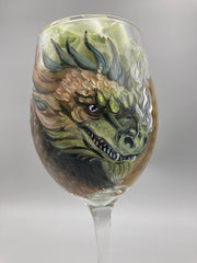 Jennifer Schroeder-Dragon Wine Glass