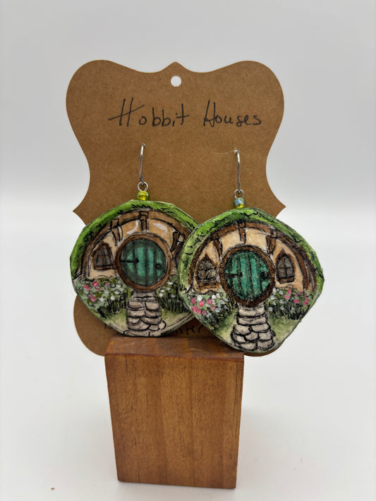 Jennifer Schroeder- Hobbit House earrings/LOTR