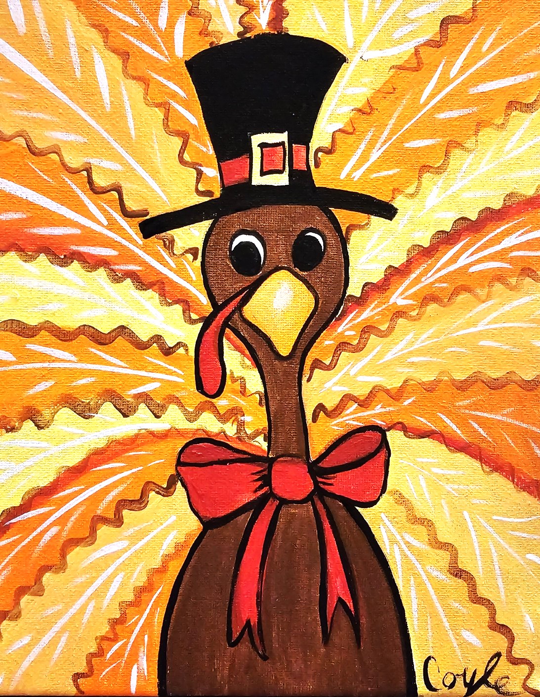 Turkey Time - Canvas Painting - Art Kit to Go