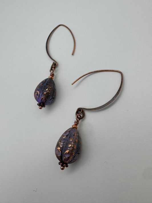 Denise Bush-Copper Dangle Earrings
