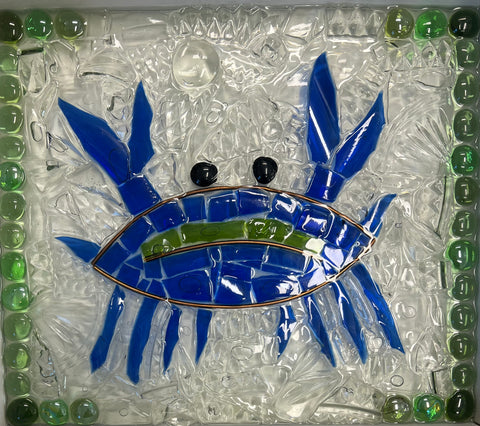 Rita Cutler - Blue Crab Glass Mosiac