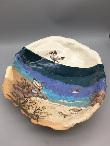 Alicia Daily-Footed Slab Bowl of Shore