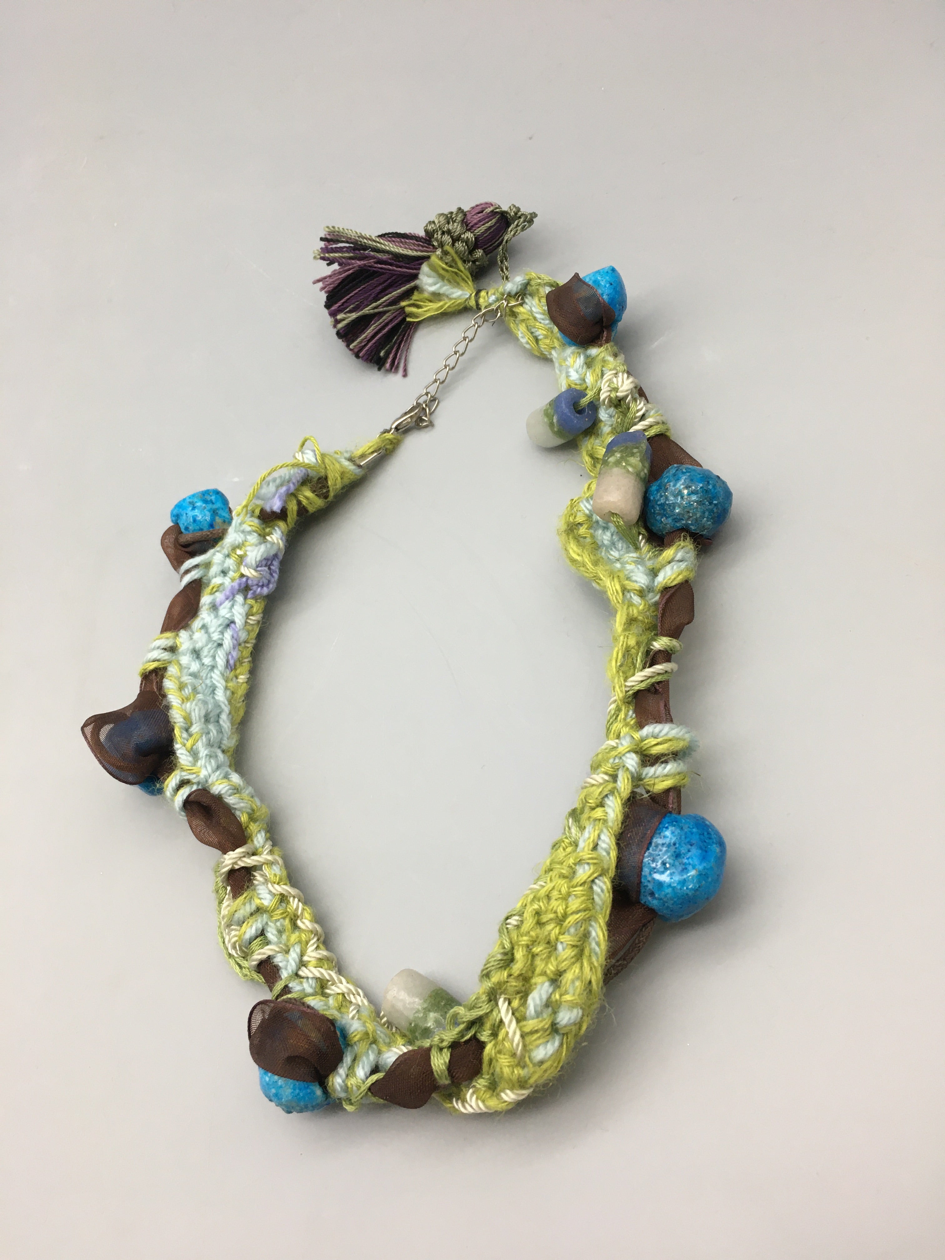 Sally Cooney Anderson-Crochet Necklace