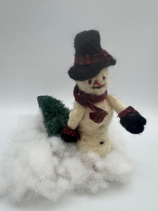 Judy Salatino-Snowman Tree