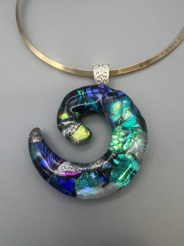 Irene Ultee-  Swirl Glass Pendant Necklace 2