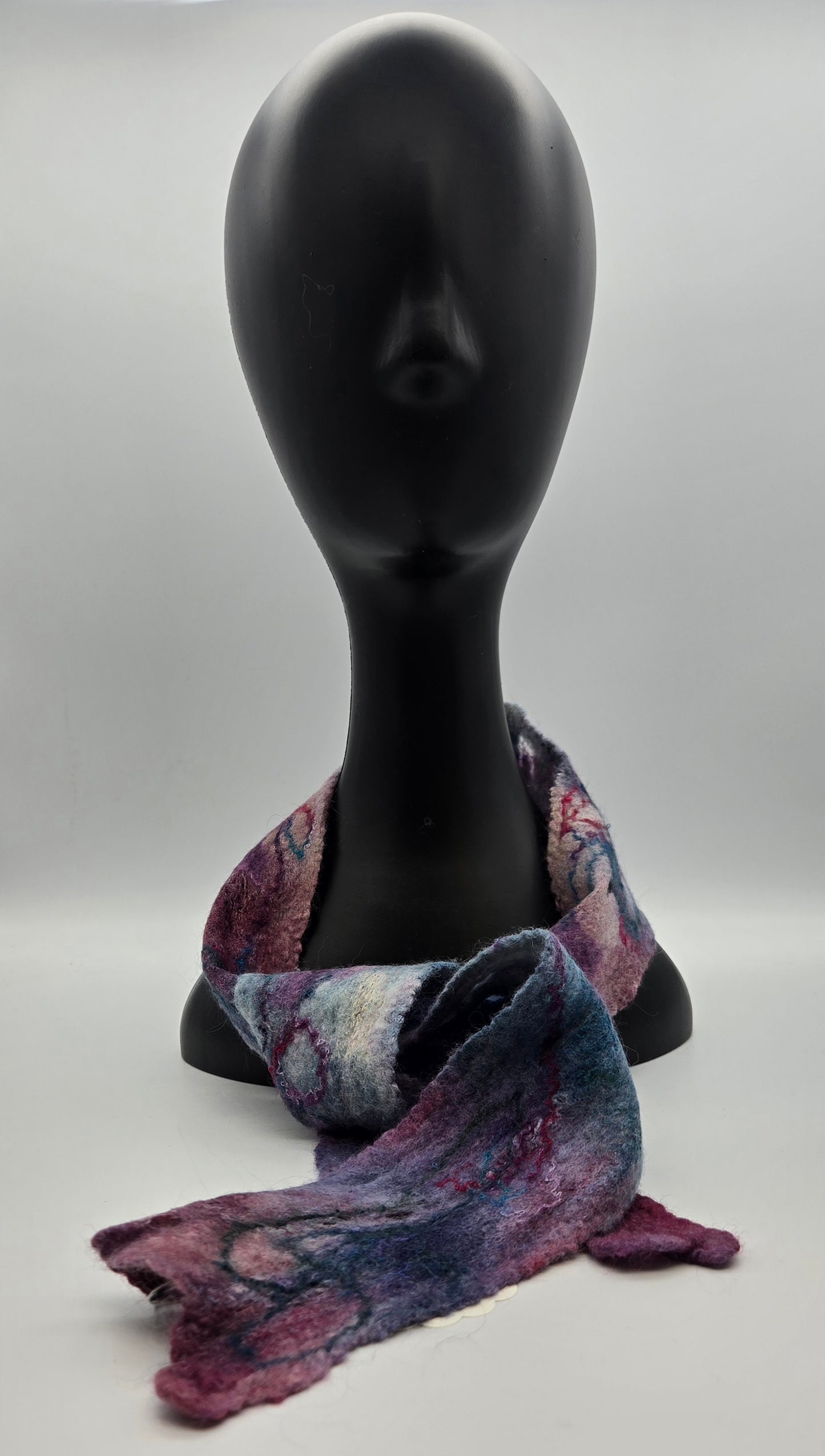 Melissa Gordon-Purple Silk Scarf
