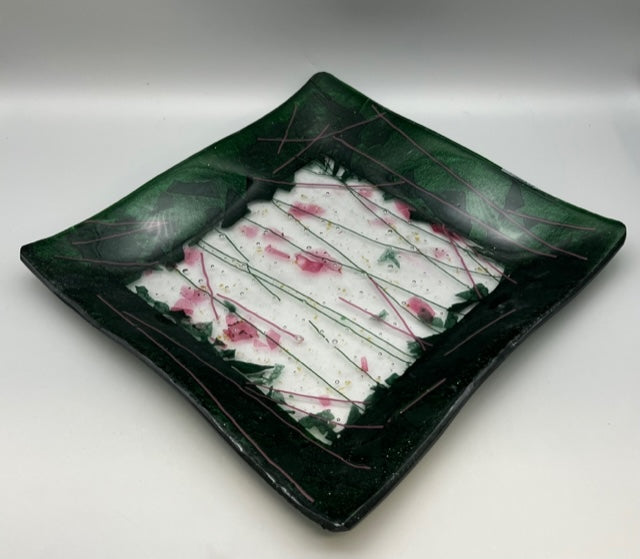 Irene Ultee- Square Fused Glass Plate