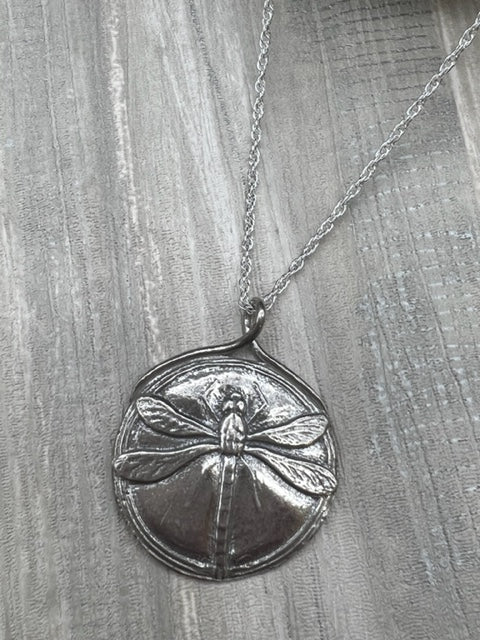 Jim and Linda Harrison - Sterling Silver Dragonfly Necklace