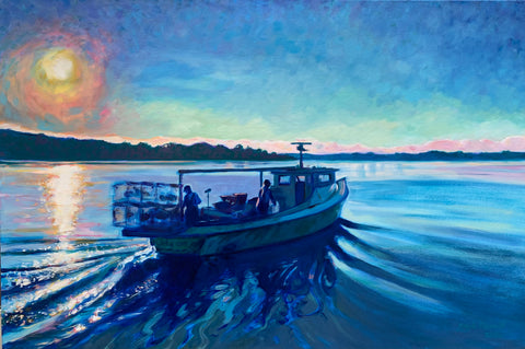 Gayle Merrill - Crabbers on Mobjack Bay