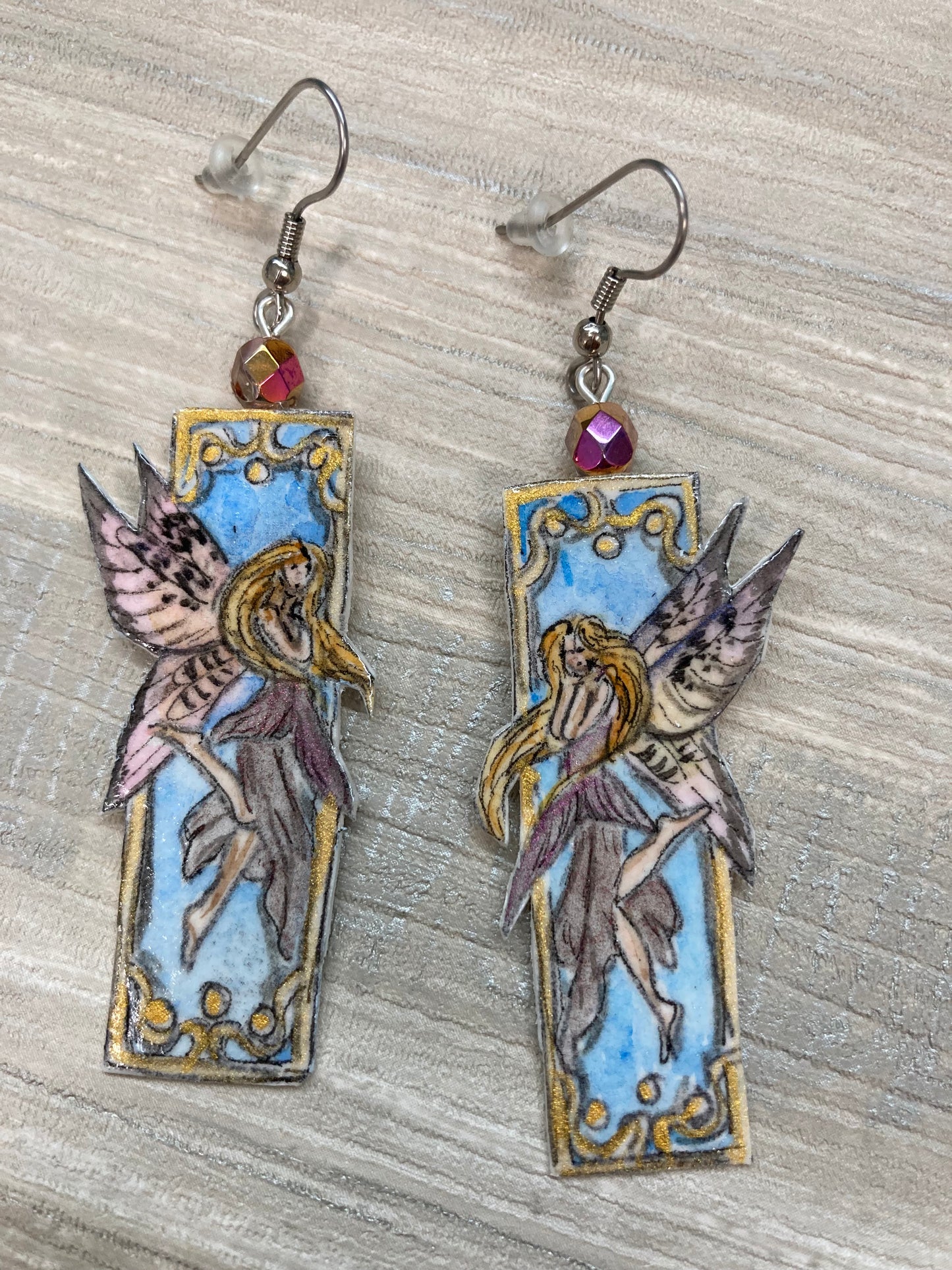 Jennifer Schroeder- Art Nouveau Fairy Earrings